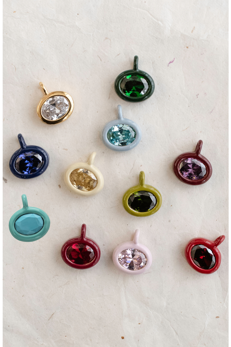 Birthstone Charm, Alternate, color, December - Turquoise
