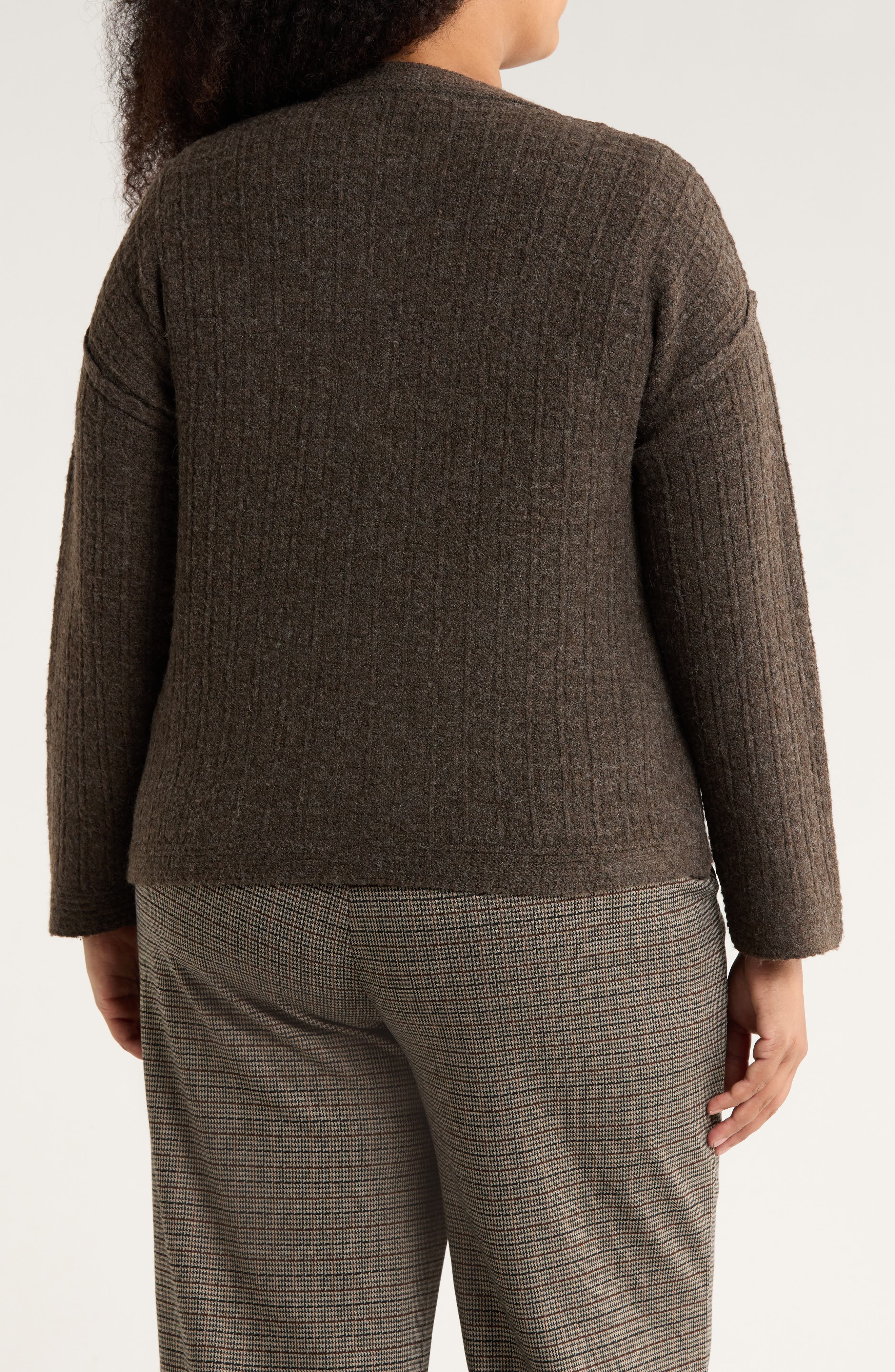 Waffle Button Front Cardigan - image 4