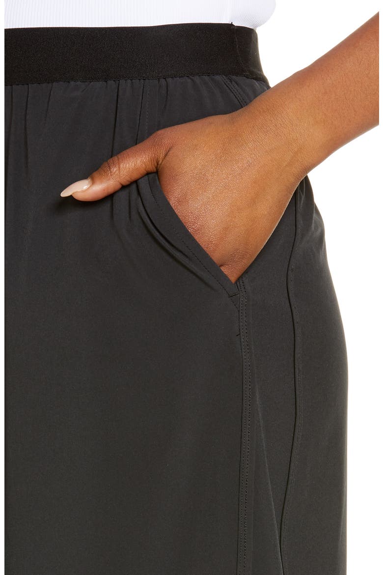 Pursuit Woven Pull-On Skirt, Alternate, color, BLACK