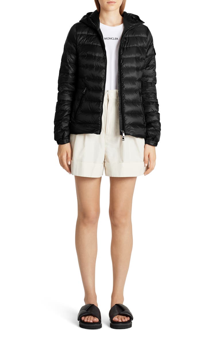 Bles Water Resistant Lightweight Down Puffer Jacket, Alternate, color, BLACK