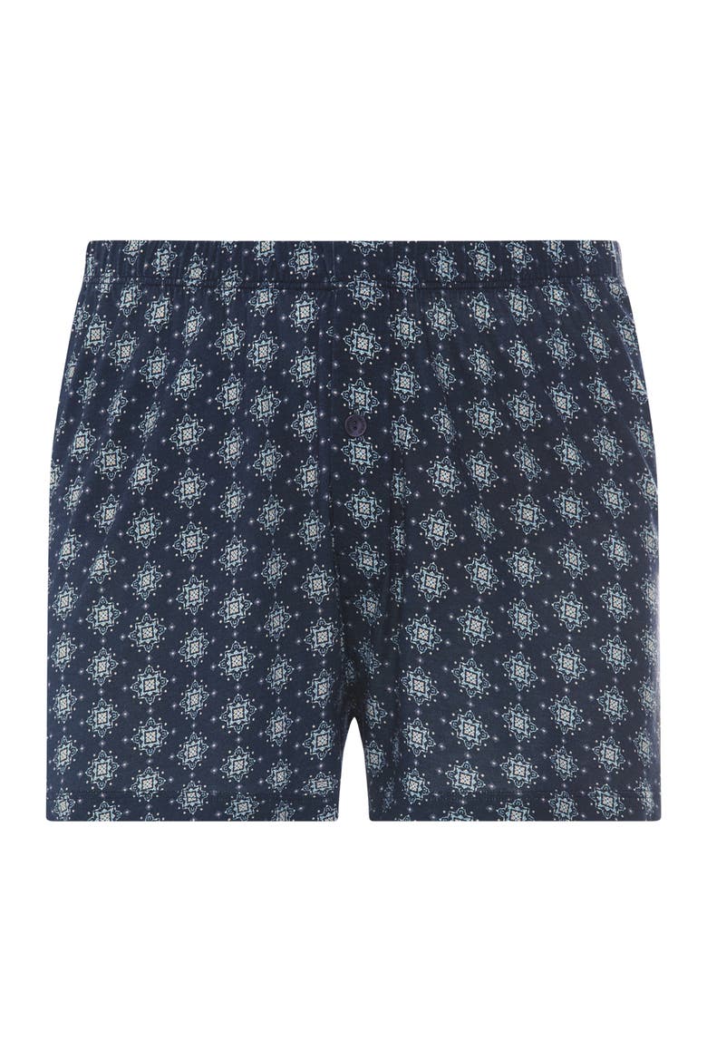 Cotton Sporty Button Fly Cotton and Tencel Boxers, Main, color, Celestial Night