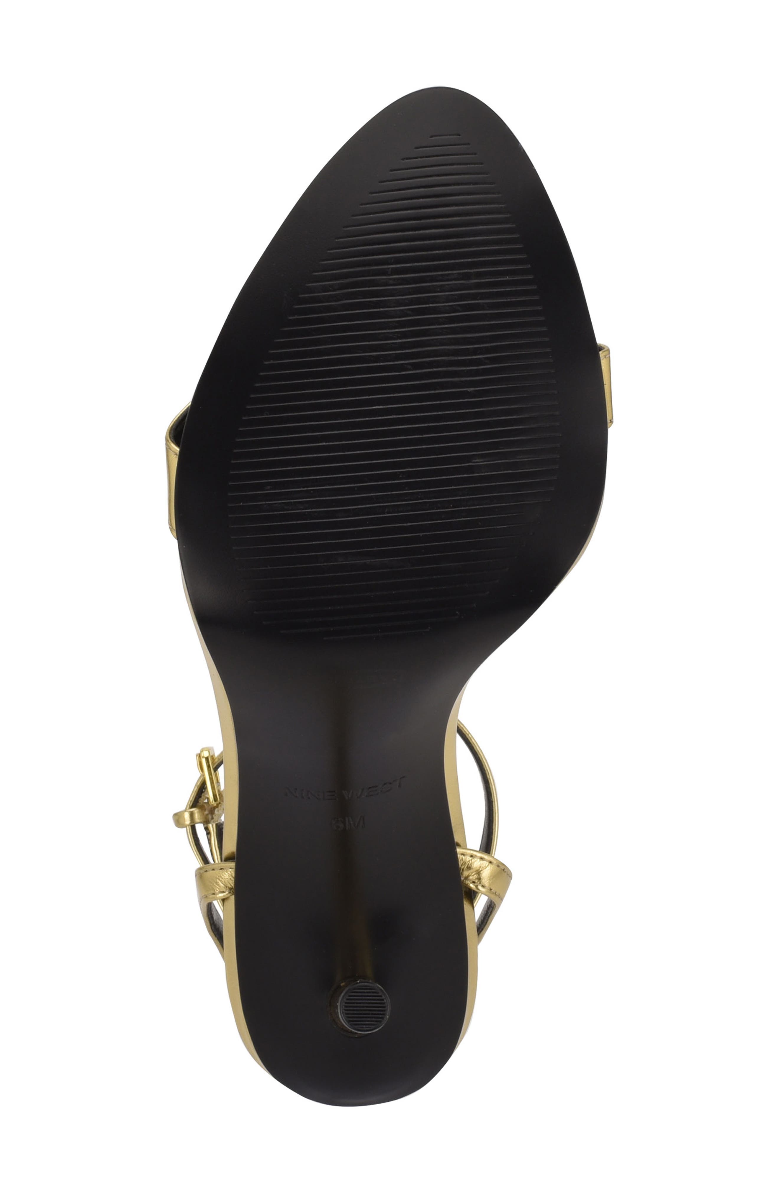 Reina Ankle Strap Sandal, Alternate, color, GOLD