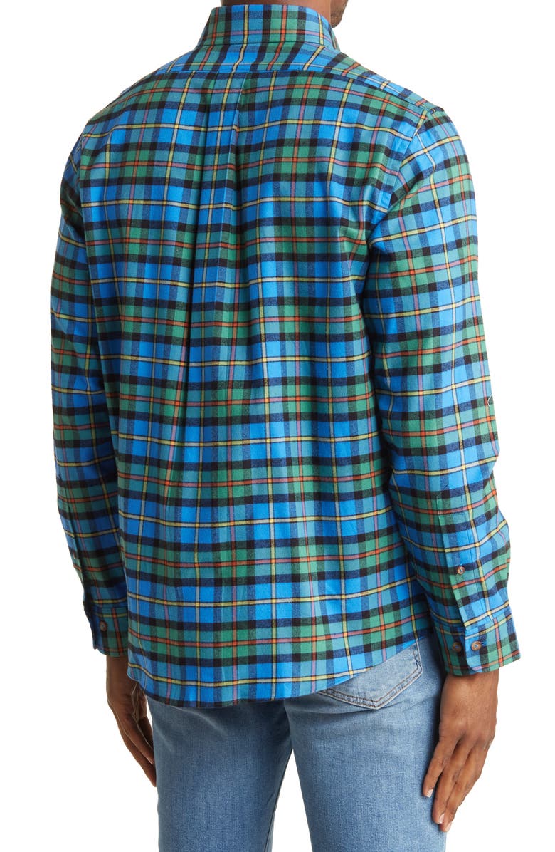 Brooks Brothers Regent Fit Tartan Print Button-Down Shirt, Alternate, color, 