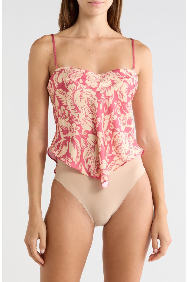 Might Be Something Floral Cami, Main, color, RED CLARET COMBO