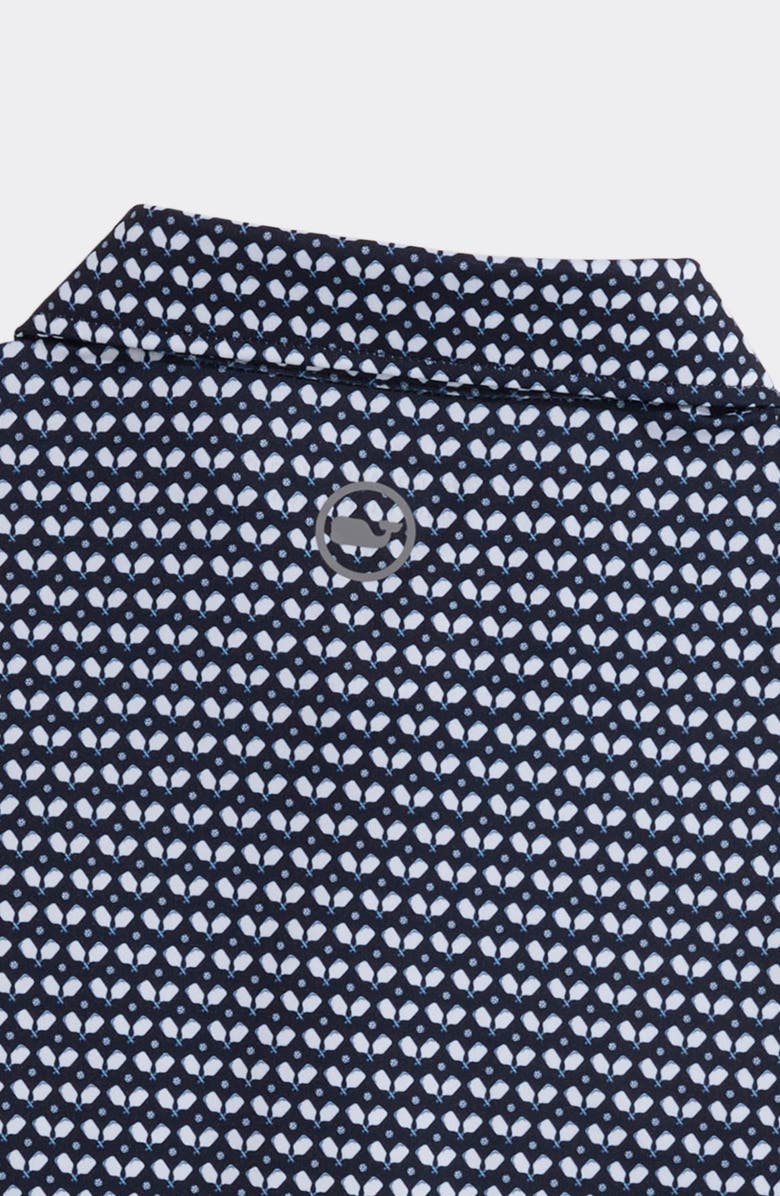 vineyard vines Nautical Print Sankaty Polo, Alternate, color, Pickle Nautical Navy