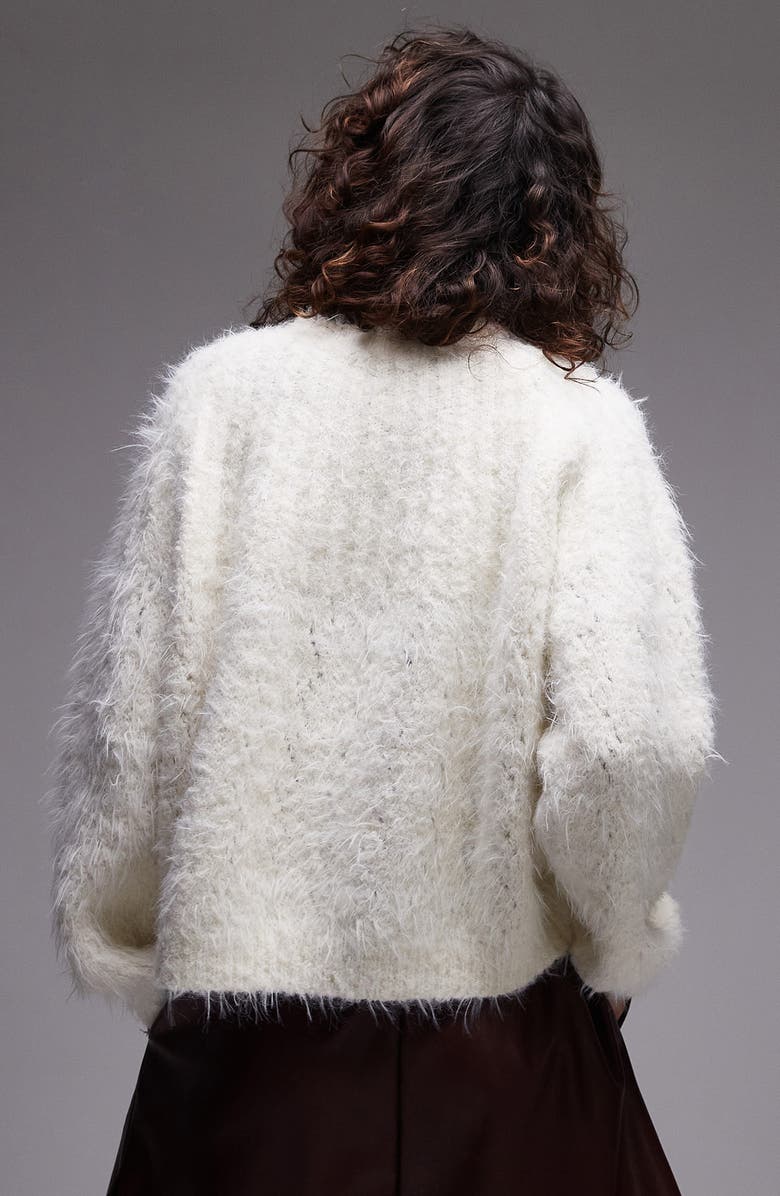 Topshop Relaxed Fit Super Fluffy Sweater, Alternate, color,
