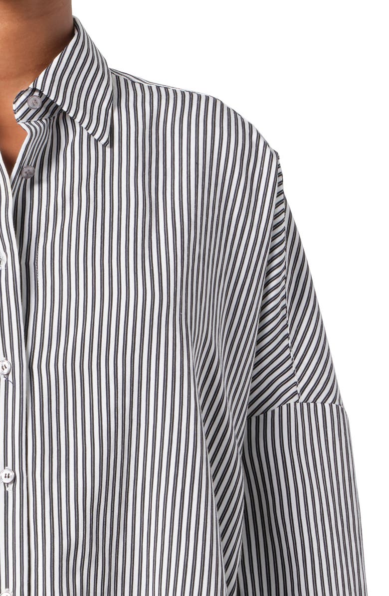 AGOLDE Solene Stripe Roux Button-Up Shirt, Alternate, color,