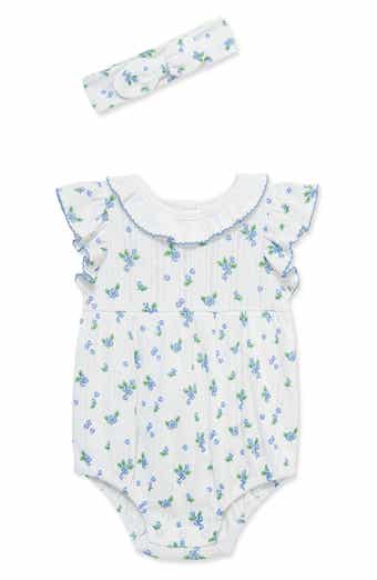 Little Me Blueberry Bubble Romper & Headband Set