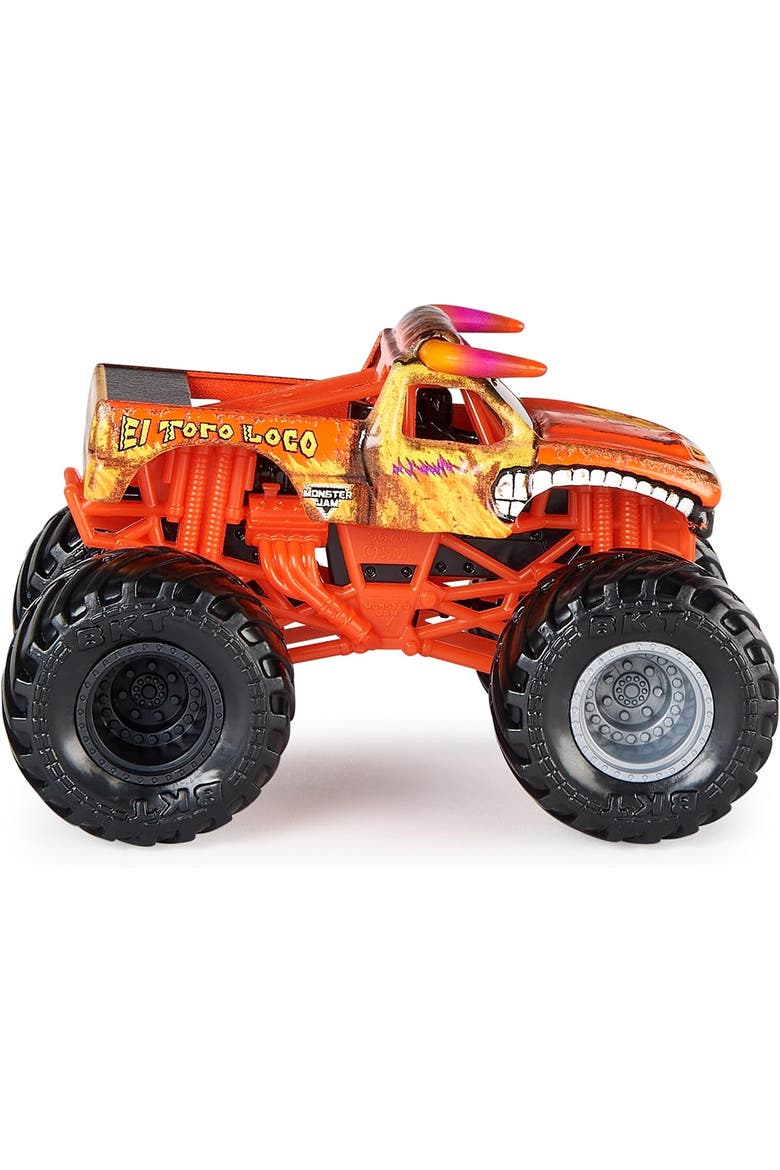 Grave Digger Vs. El Toro Loco Die-Cast Monster Trucks, 164 Scale, Kids Toys for Boys Ages 3 and up, Alternate, color, Green