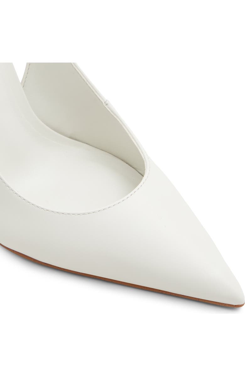 ALDO Stessy Slingback Pointed Toe Pump, Alternate, color, White/ Bone