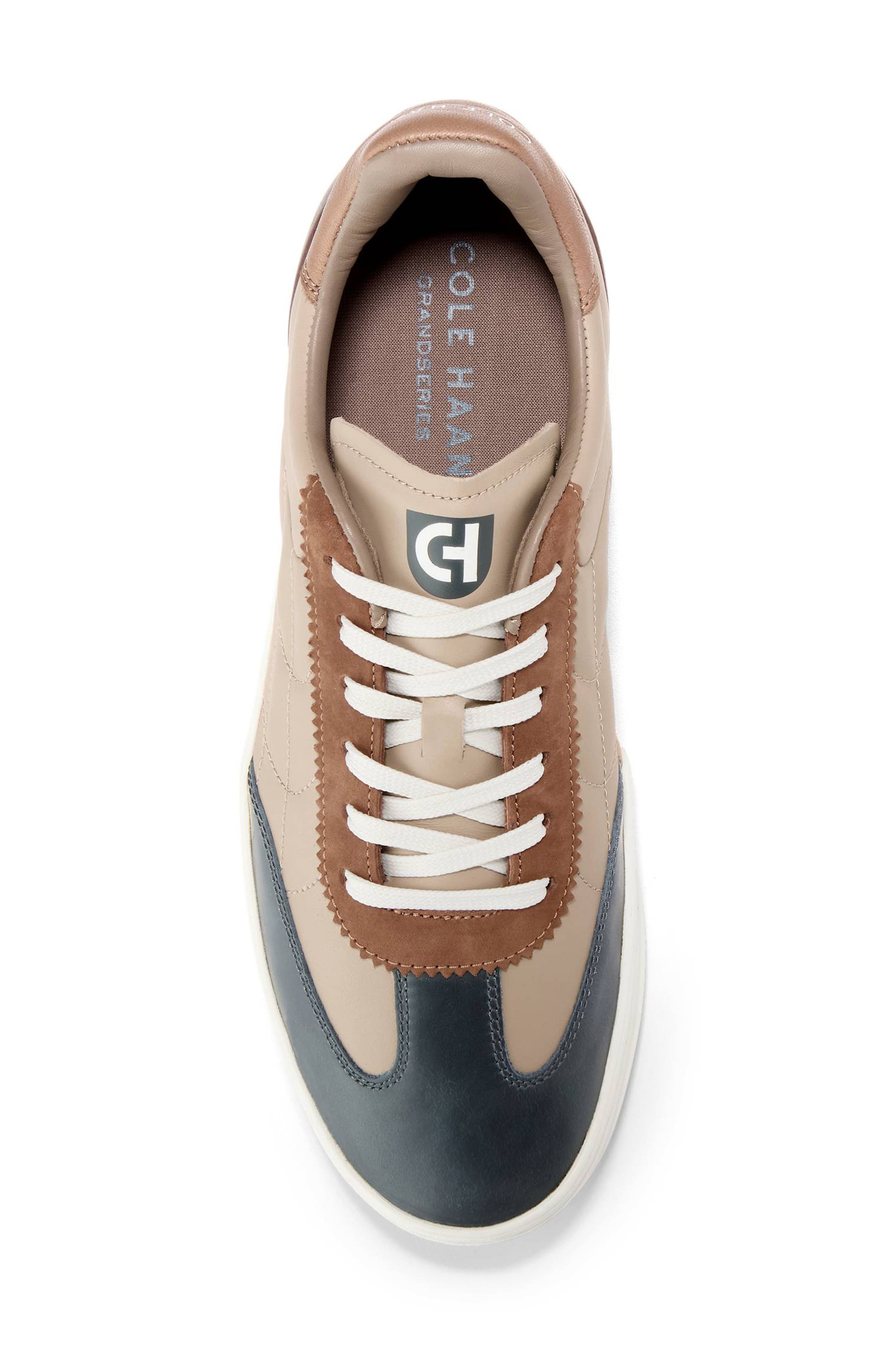 GrandPro Breakaway Leather Sneaker, Alternate, color, DARK LATTE MULTI