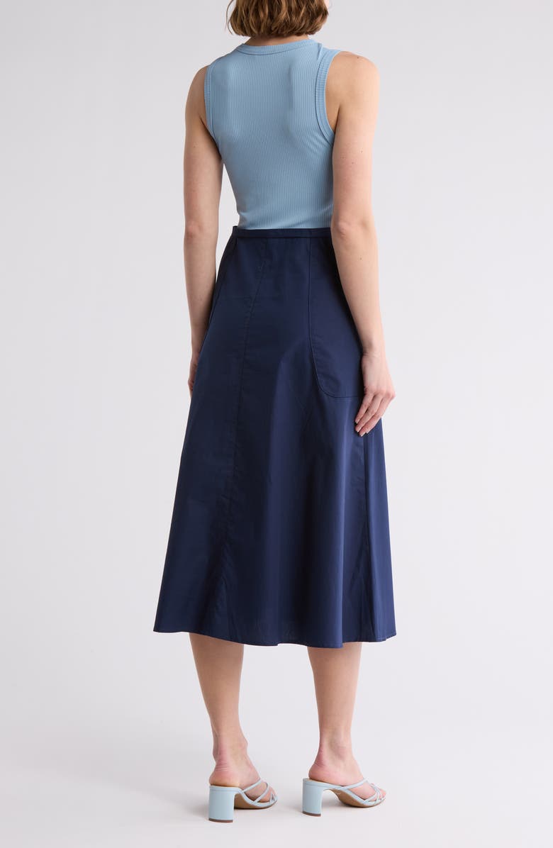 Kia Sleeveless Mixed Media Dress