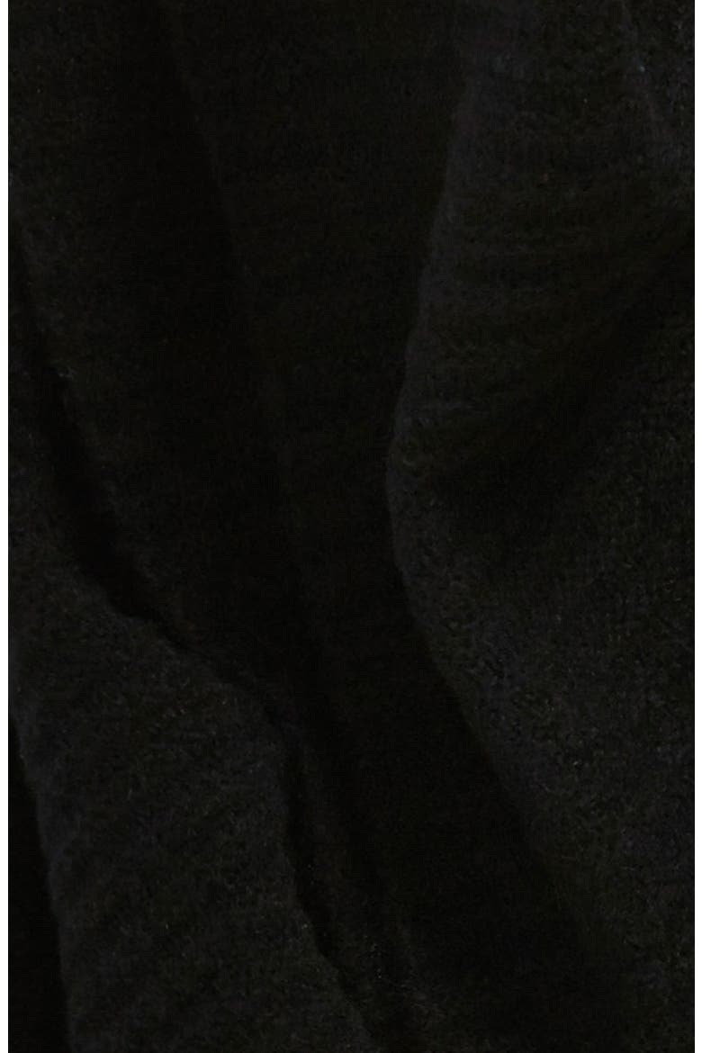 Cashmere Muffler, Alternate, color, BLACK