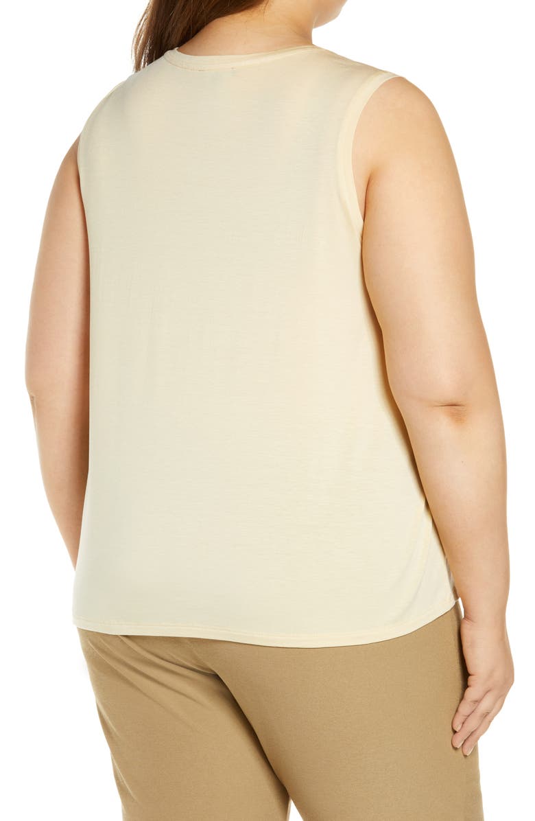 Eileen Fisher Crewneck Jersey Tank, Alternate, color,