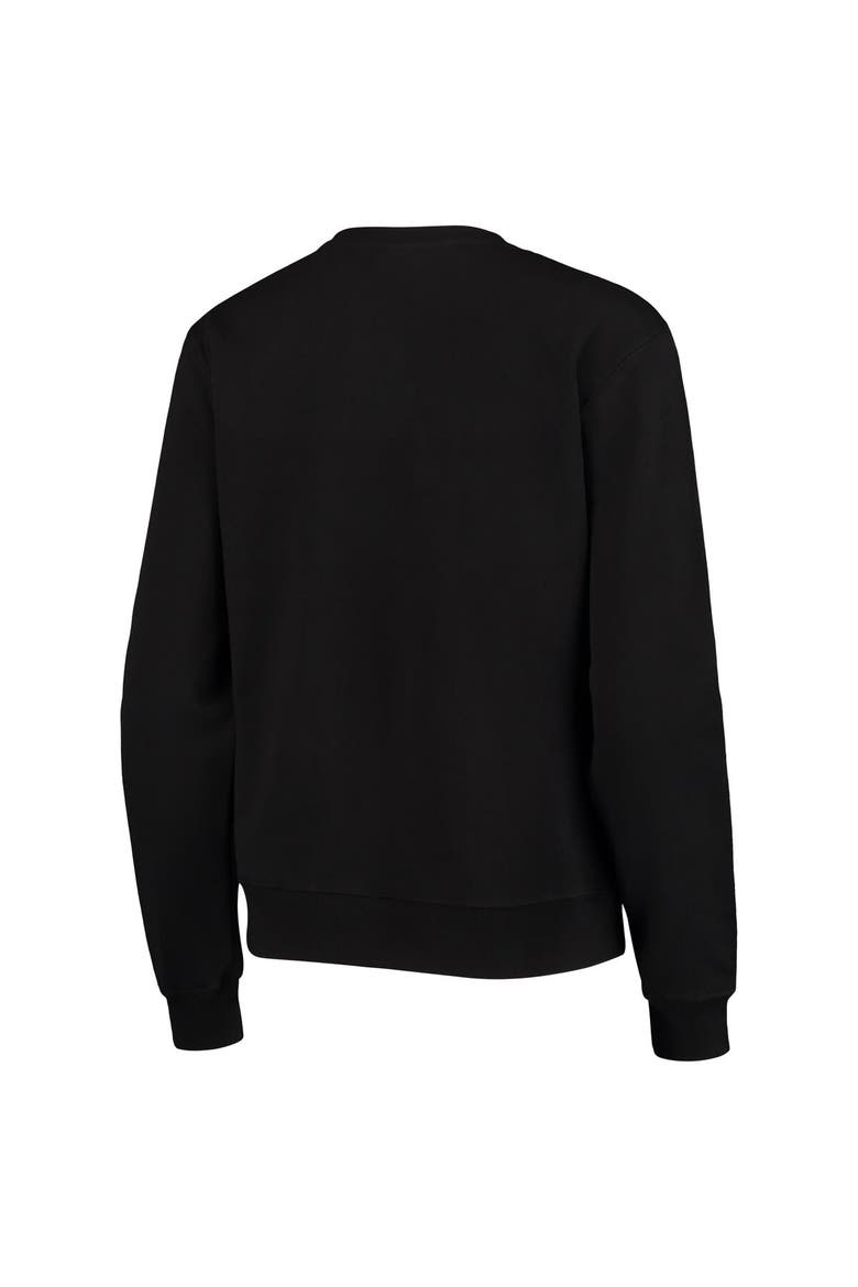 Women's Colosseum Black Army Black Knights Campanile Pullover Sweatshirt, Alternate, color, Black