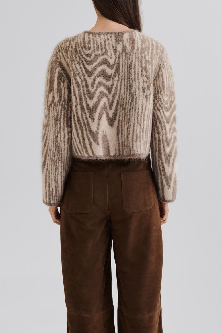 Aislinn Alpaca Blend Cardigan, Alternate, color, Moire