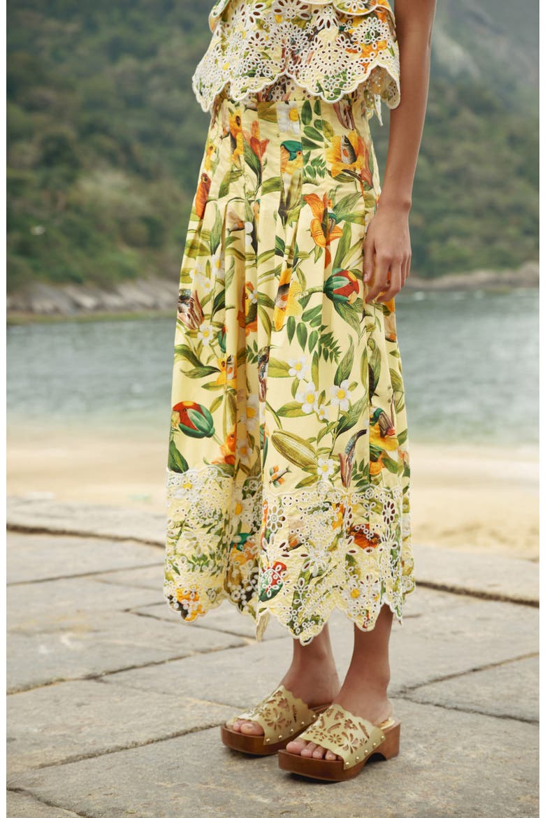 Brasil Collage Maxi Skirt, Alternate, color, BRASIL COLLAGE SOFT