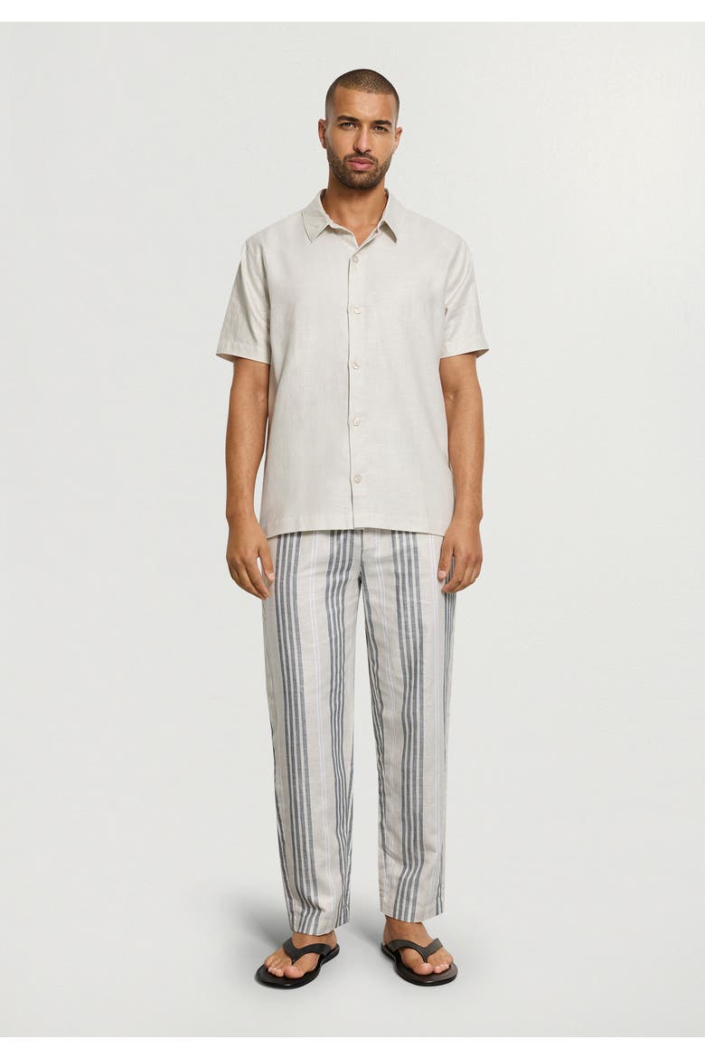 UC Linen and Cotton Woven Shirt, Alternate, color, Sandy