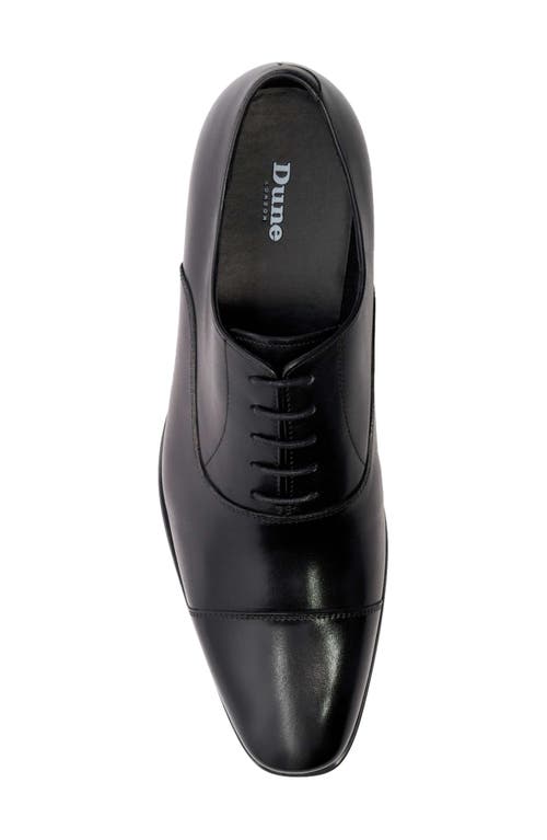 Dune London Solver Cap Toe Oxford In Black