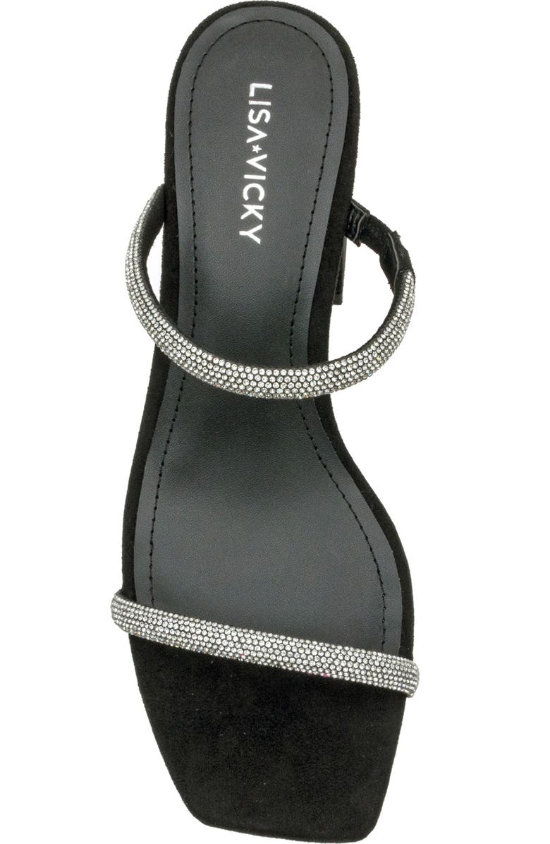 Lisa Vicky Mood Pavé Block Heel Slide Sandal, Alternate, color,