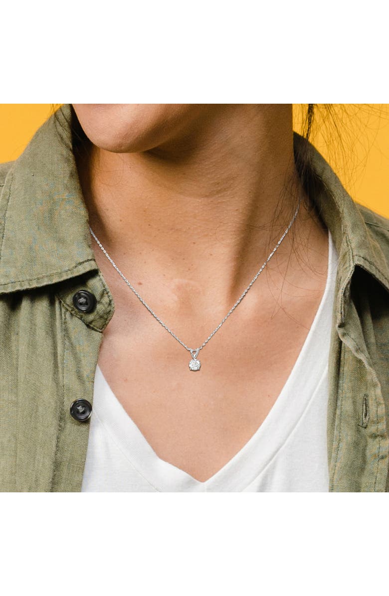 Julianna B. 1 CTW Lab-Grown Diamond Solitaire Necklace Platinum, Alternate, color, Platinum