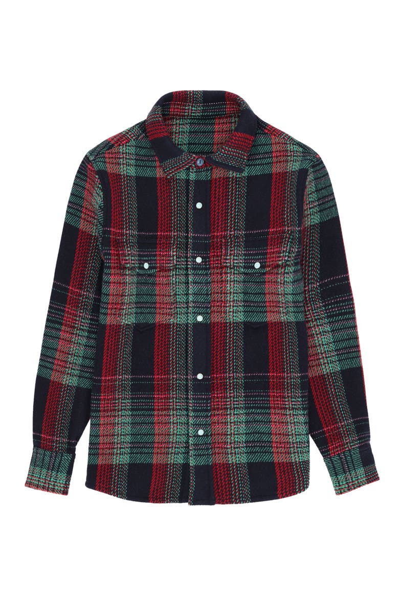 Plaid Cashmere Overshirt, Main, color, Multicolor
