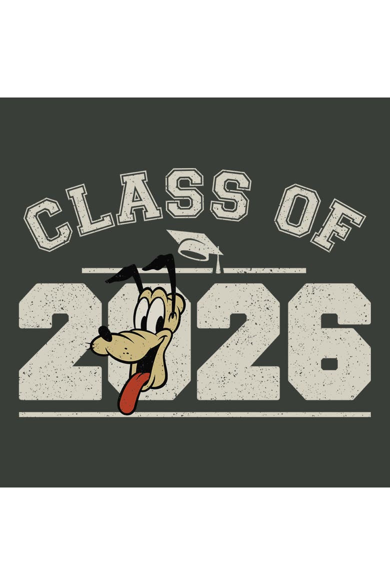 Men's Mickey & Friends Pluto Class of 2026  Graphic T-Shirt, Alternate, color, Dark Heather