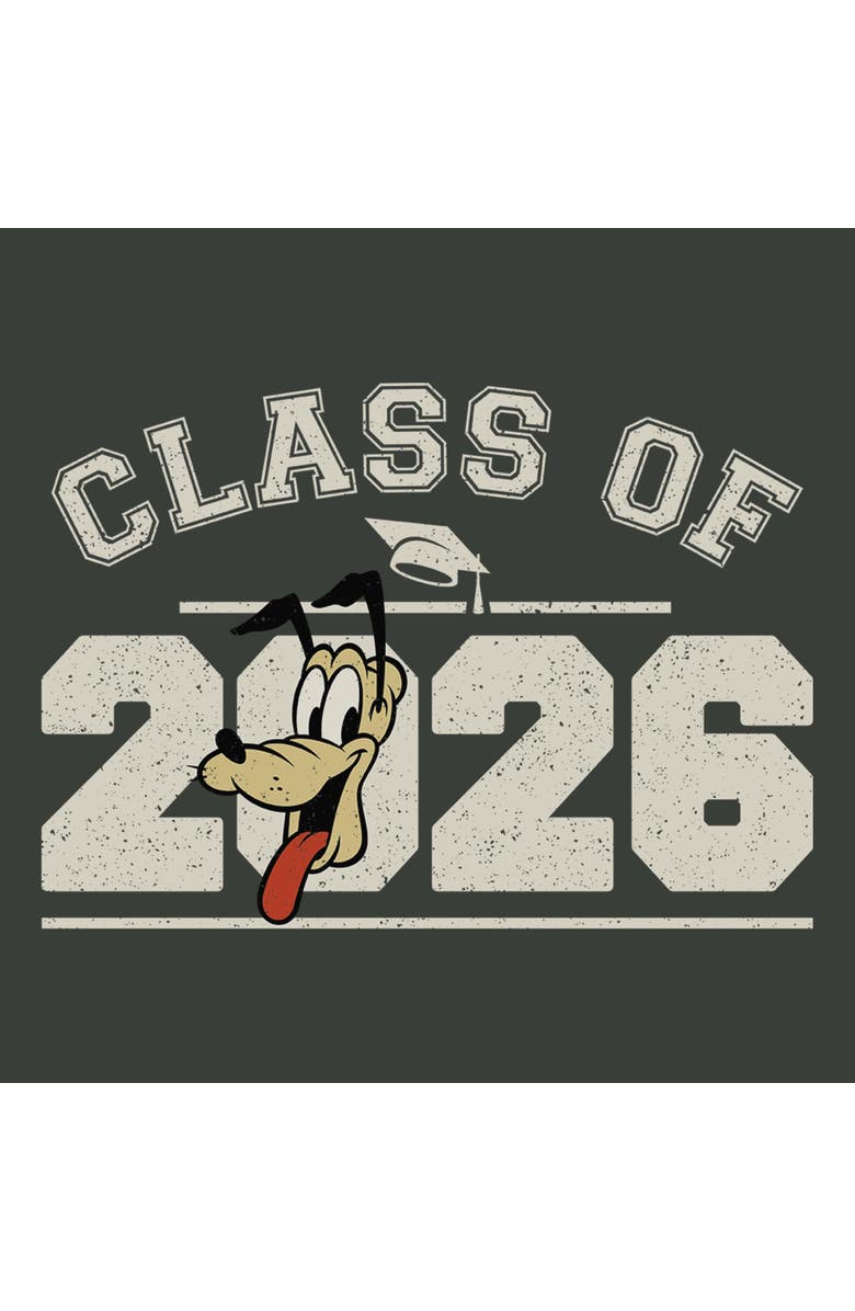 Mickey & Friends Men's Mickey & Friends Pluto Class of 2026  Graphic T-Shirt, Alternate, color, Dark Heather
