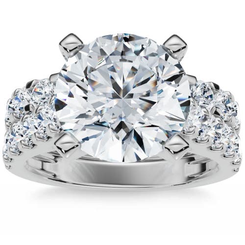 Bliss Diamond Certified 3.75ct Diamond Engagement Matching Wedding Ring Set 14k Gold Lab Grown In 14k White Gold
