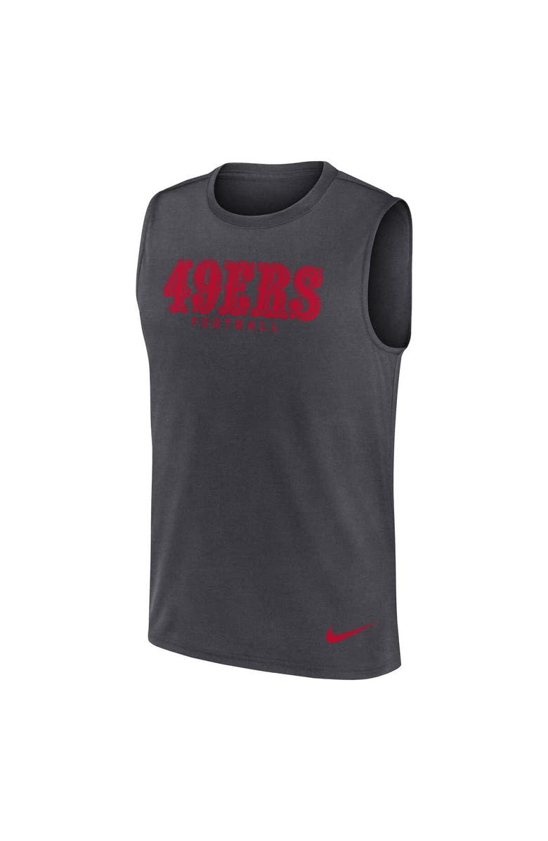 Nike Men's Nike Charcoal San Francisco 49ers Primetime Legend Performance Muscle Tank Top, Alternate, color, Charcoal