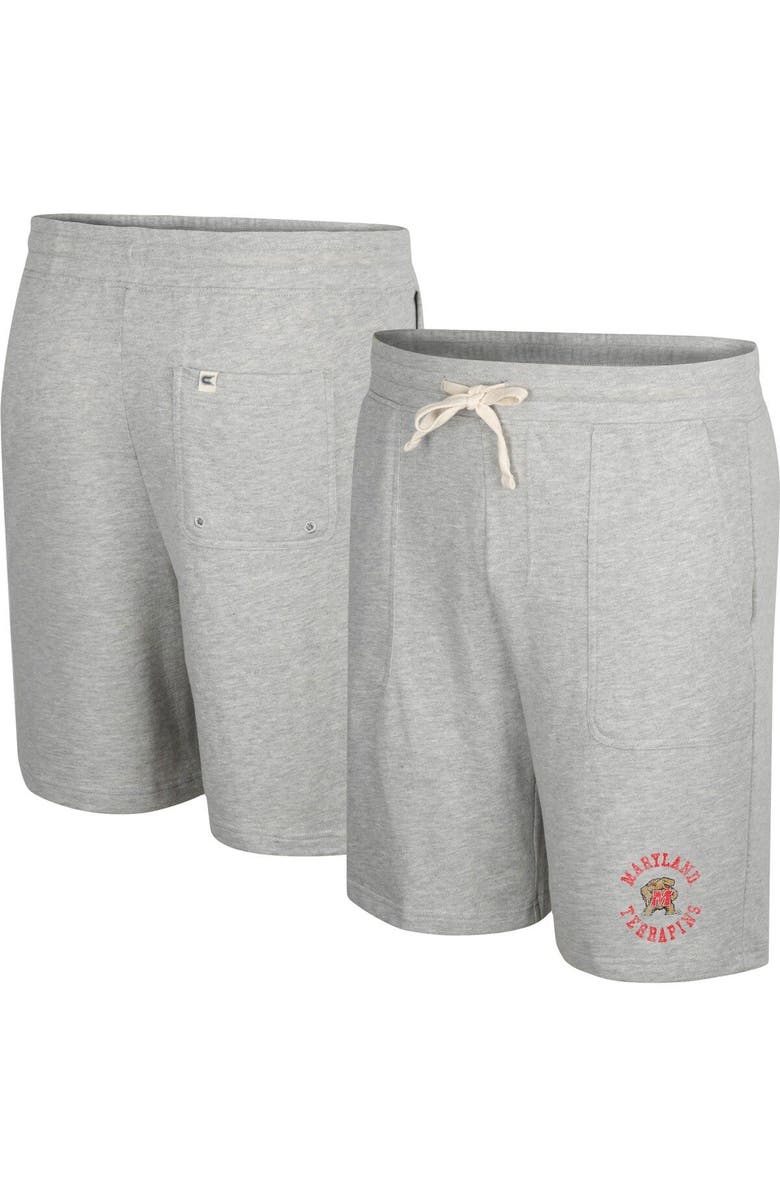 COLOSSEUM Men's Colosseum Heather Gray Maryland Terrapins Love To Hear This Terry Shorts, Main, color, 