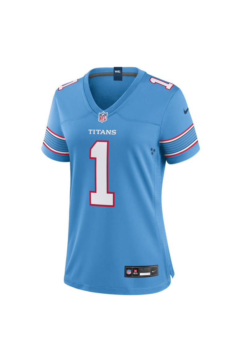 Women's Nike Cameron Ward Light Blue Tennessee Titans Game Jersey, Alternate, color, Light Blue