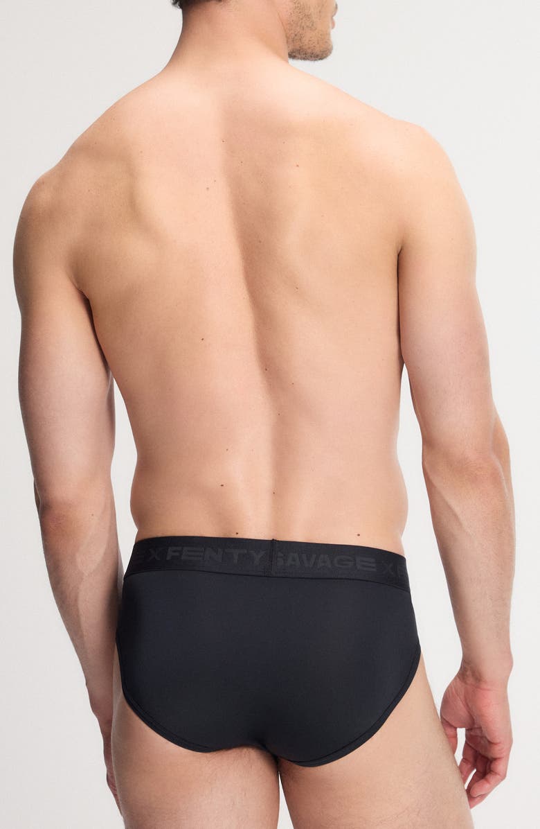 SAVAGE X FENTY Shadow Fit 3-Pack Briefs, Alternate, color, Black/ Brown/ Blue