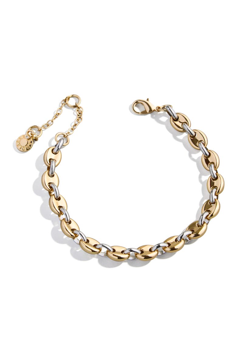 Thalia Two Tone Mariner Link Bracelet, Main, color, GOLD MULTI