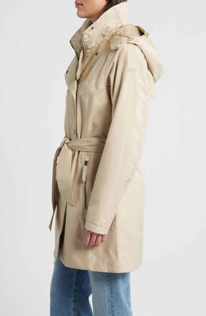 Helly Hansen Welsey II Insulated Waterproof Trench Coat, Alternate, color, Khaki