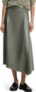 BOSS Ventara Faux Leather Midi Skirt