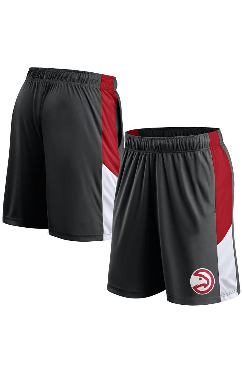 FANATICS Men's Fanatics Black Atlanta Hawks Practice Performance Shorts, Alternate, color, Black