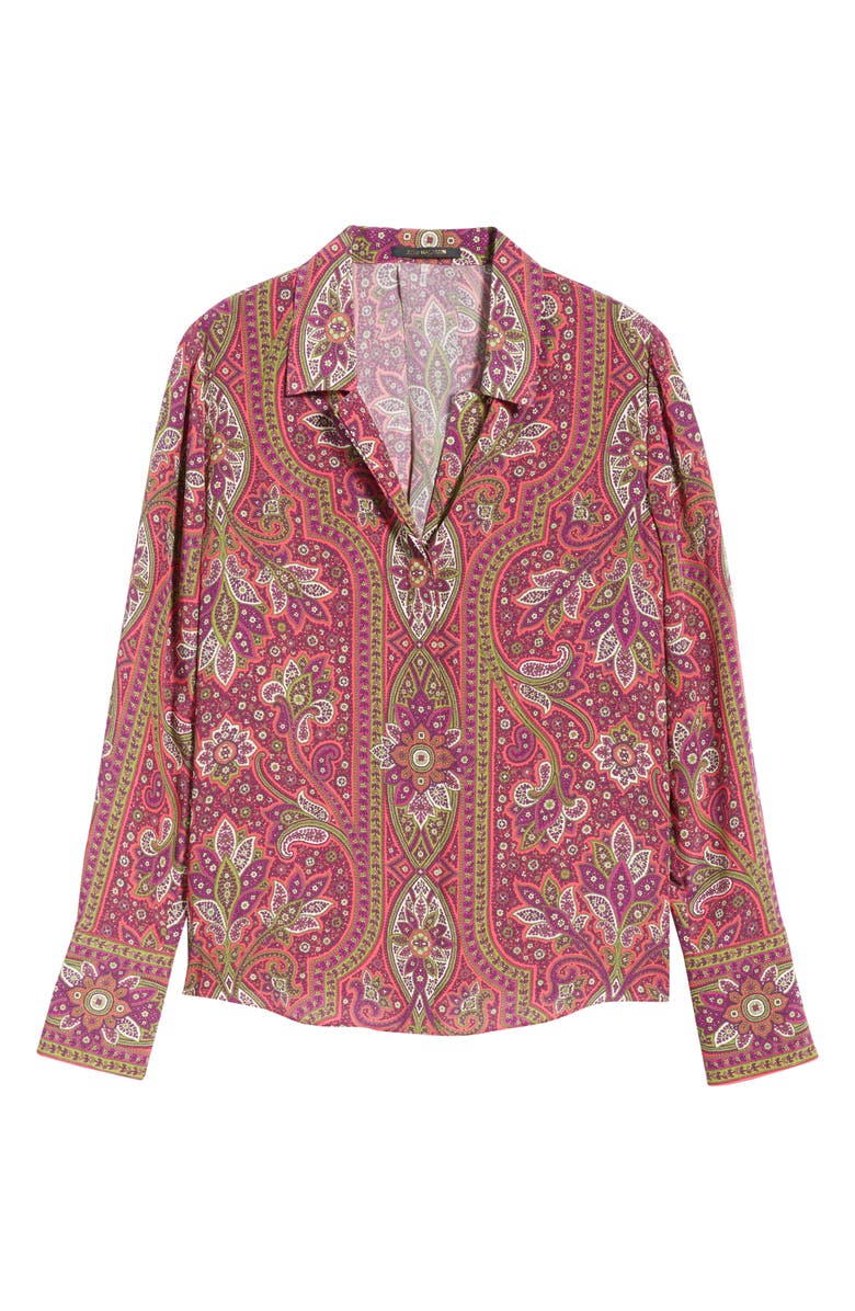 KOBI HALPERIN Sawyer Paisley Print Woven Shirt, Alternate, color, Poppy Multi