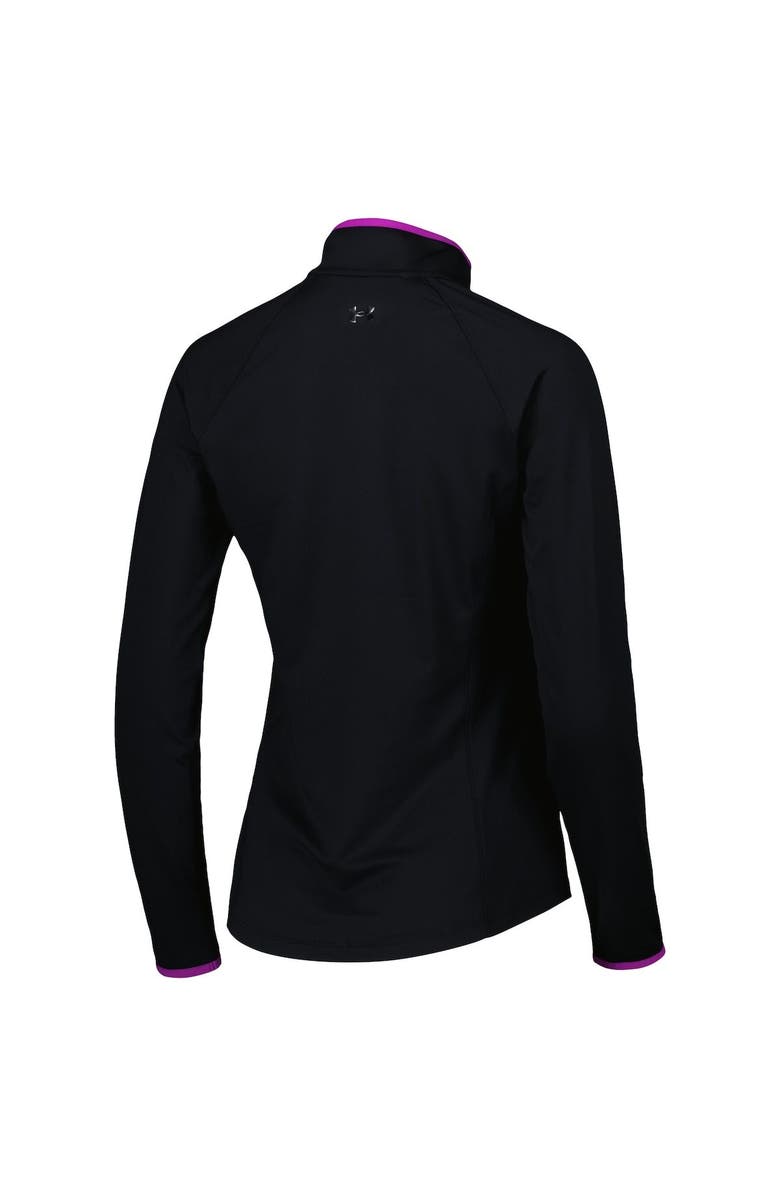 Under Armour Women's Under Armour Black FedEx St. Jude Championship T2 Green Raglan Quarter-Zip Top, Alternate, color, 