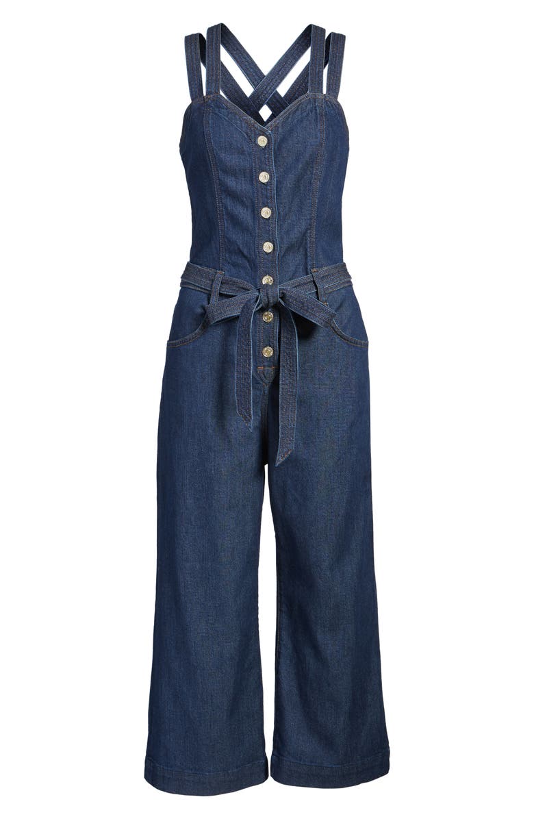 7 For All Mankind <sup>®</sup> Denim Jumpsuit, Alternate, color, 