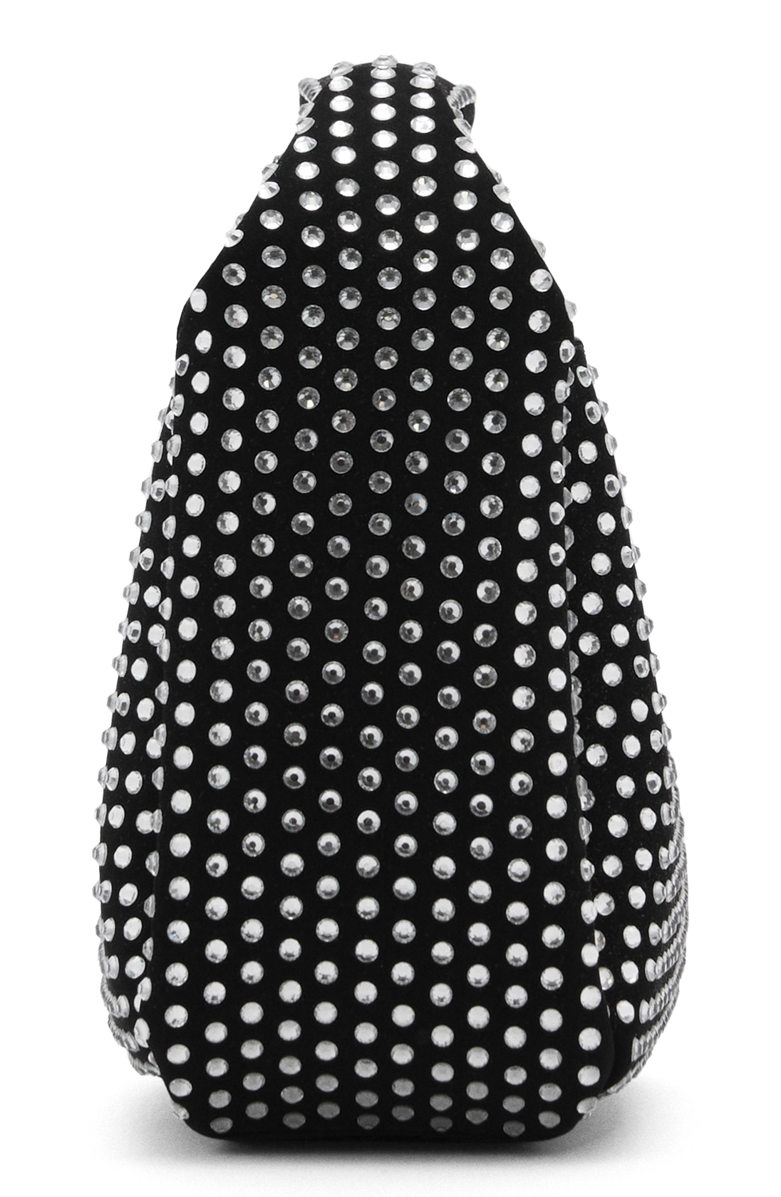 MANGO Mini Rhinestone Top Handle Bag, Alternate, color, 