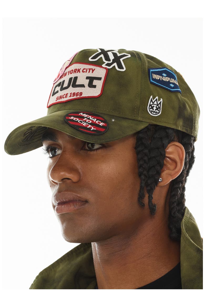 Camo Patch Trucker Hat, Alternate, color, CAMO