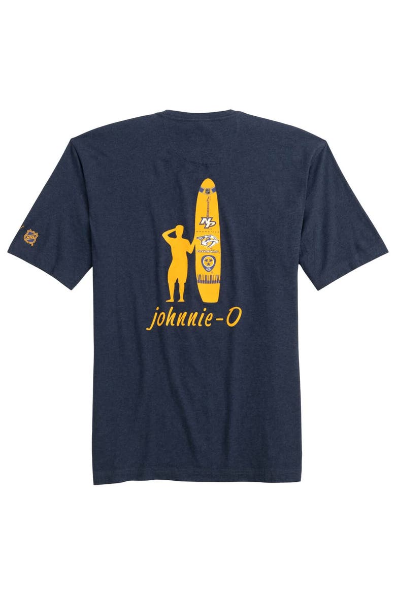 Men's johnnie-O Navy Nashville Predators Heathered Spencer T-Shirt, Alternate, color, Navy