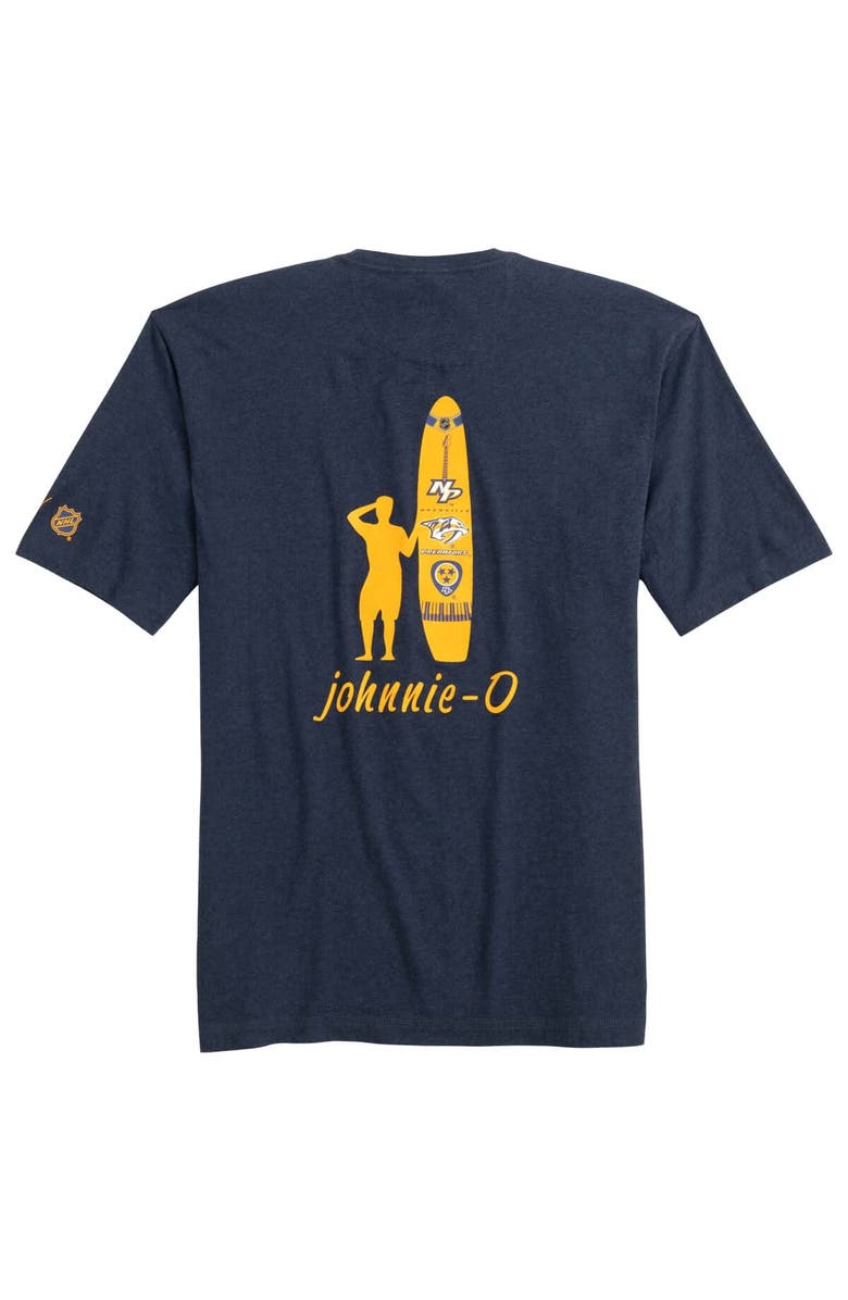 johnnie-O Men's johnnie-O Navy Nashville Predators Heathered Spencer T-Shirt, Alternate, color, Navy