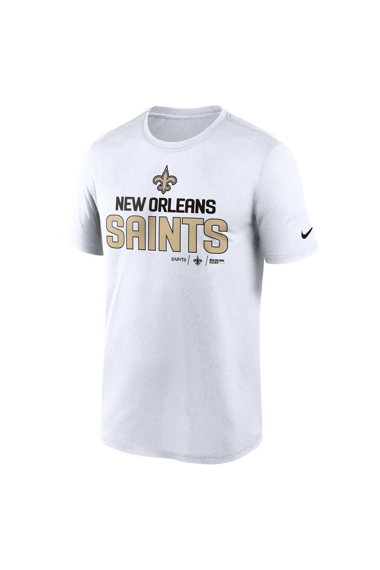 Men's Nike White New Orleans Saints Legend Community Performance T-Shirt, Alternate, color, White