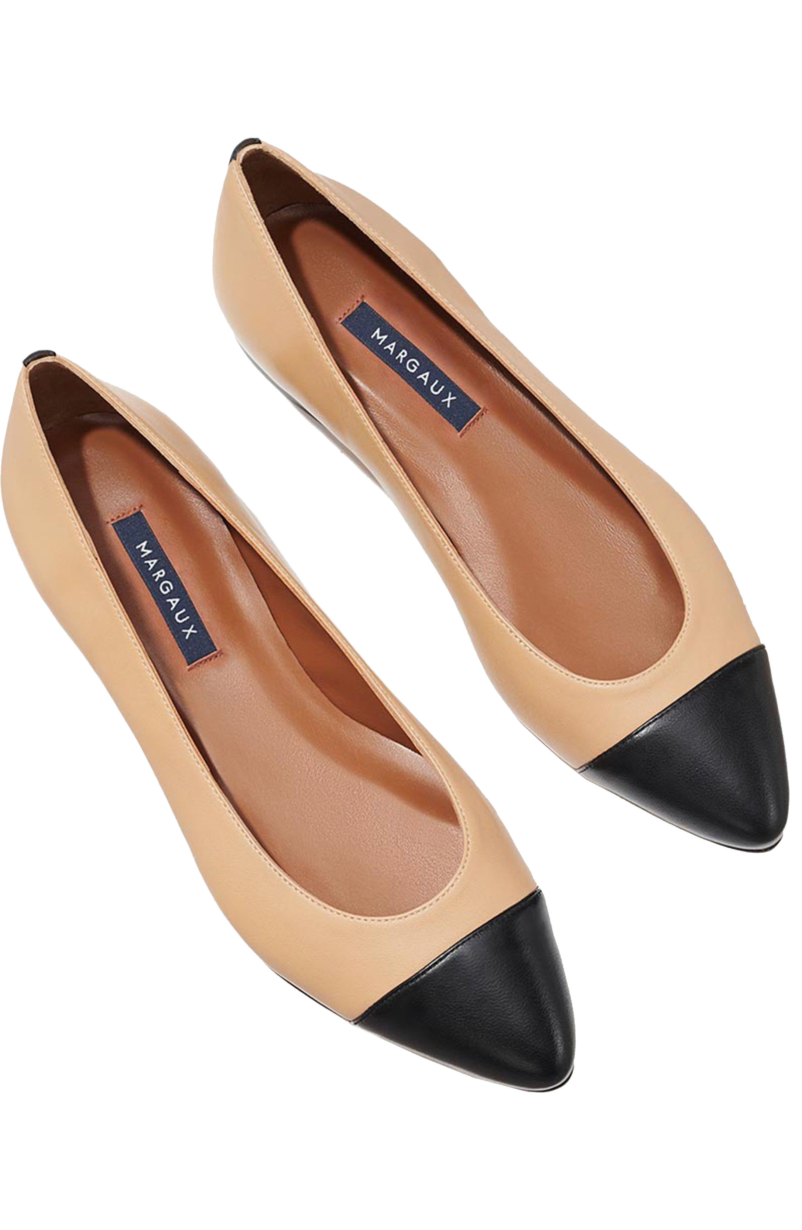 The Cap-Toe Pointe, Alternate, color, Dune and Black