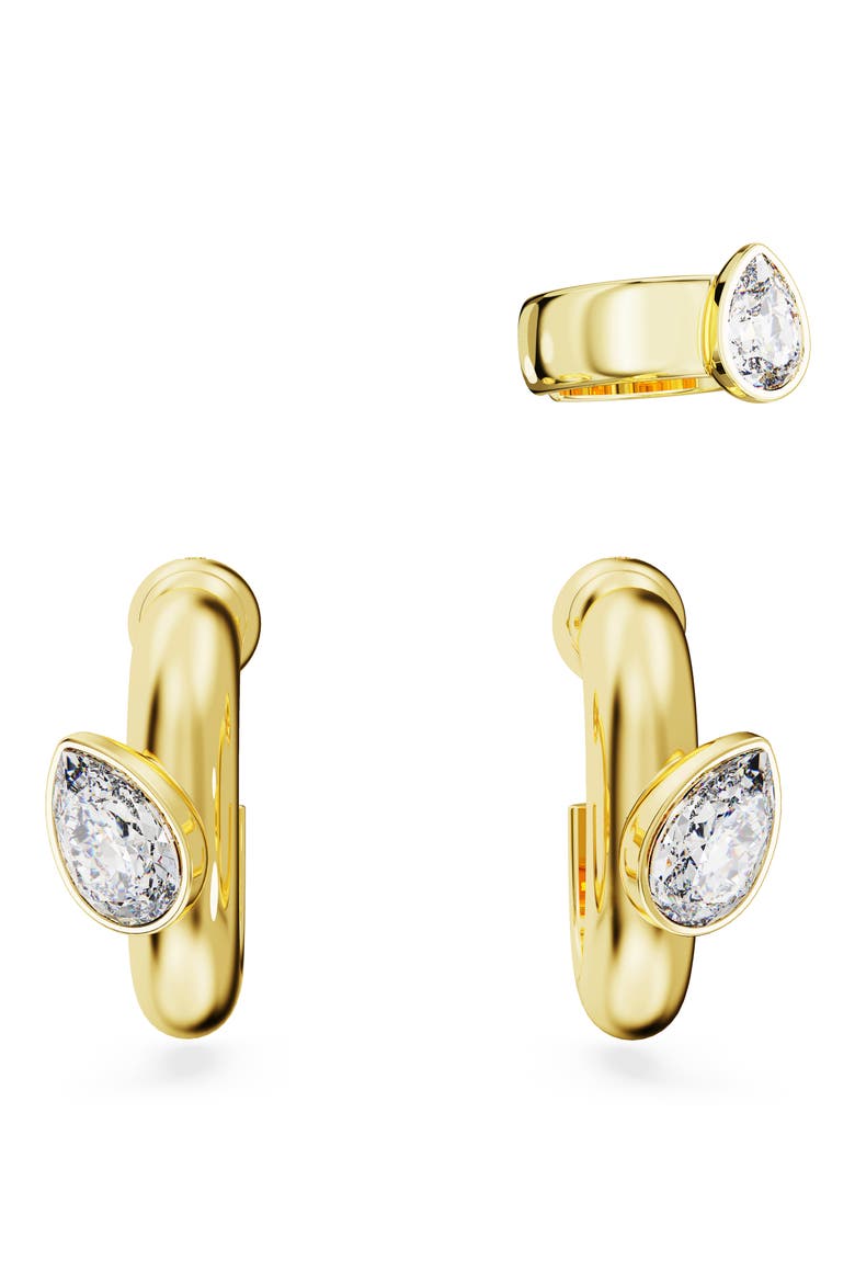 Dextera Hoops & Cuff Earring Set, Alternate, color, GOLD