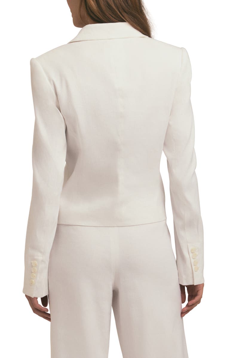 Favorite Daughter Th Short Favorite Linen Blend Blazer, Alternate, color, Bright White