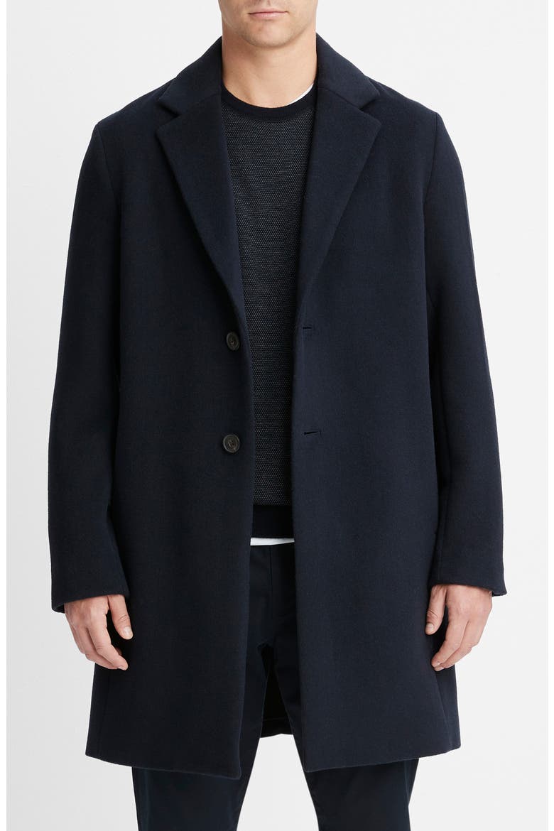 Classic Wool Blend Coat, Main, color, COASTAL