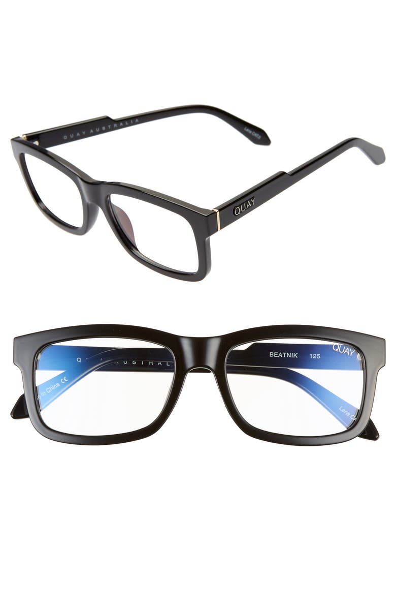 QUAY Australia Beatnik 54mm Blue Light Blocking Glasses, Main, color, 